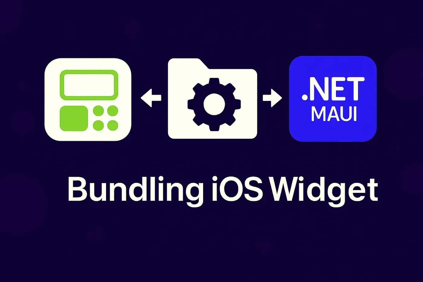 Bundling an iOS widget into a MAUI app so that the app can interact with the widget.