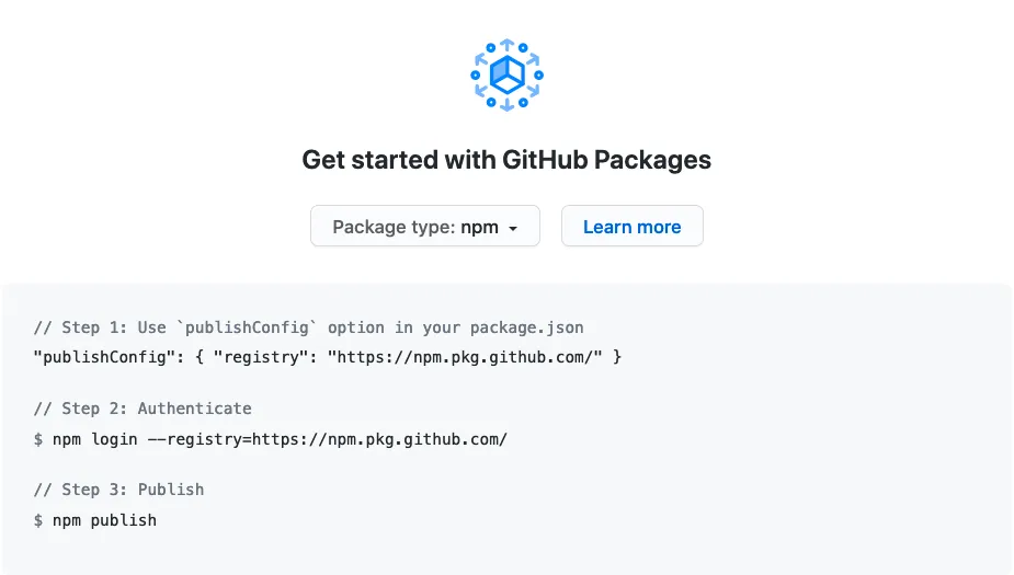 Github Package Registry