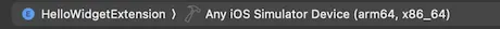 Xcode build target